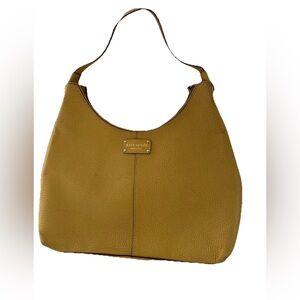 Kate Spade Mustard Yellow Leather Hobo Bag